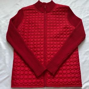 “For Cynthia” light puff sweater jacket
